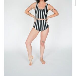STATE striped 2 piece swim set- size m - Brand New